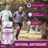 CocoaNee Glucosamine Chondroitin Gummies on a wooden table