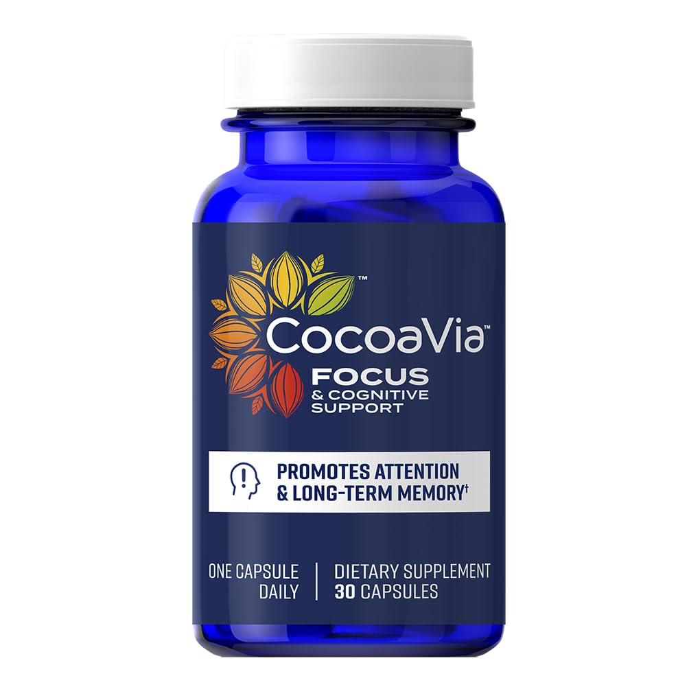 CocoaVia Memory & Focus supplement capsule front view