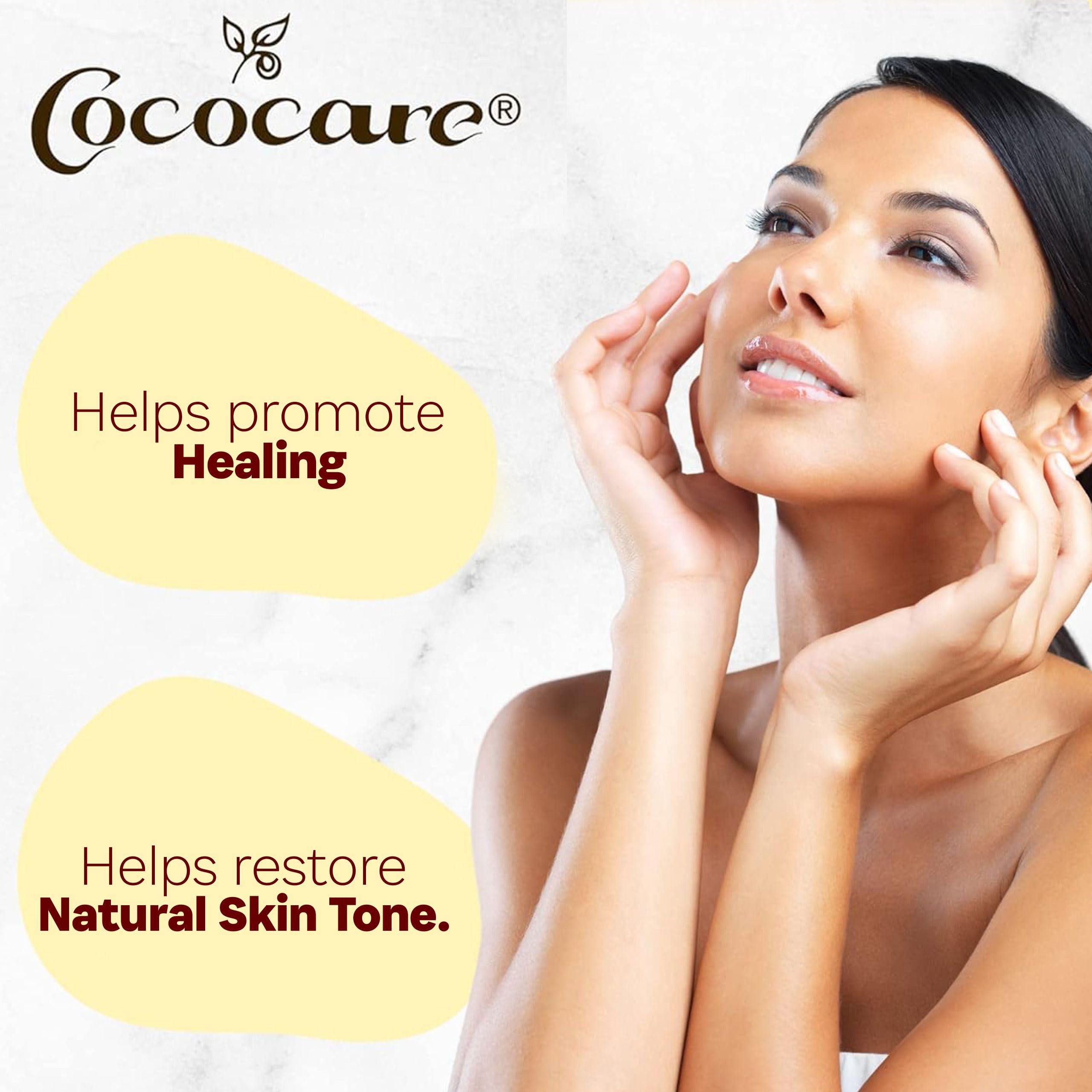 COCOCARE Vitamin E Oil 14g displayed with natural ingredients