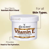COCOCARE Vitamin E Super Rich Moisturizing Cream with hand applying