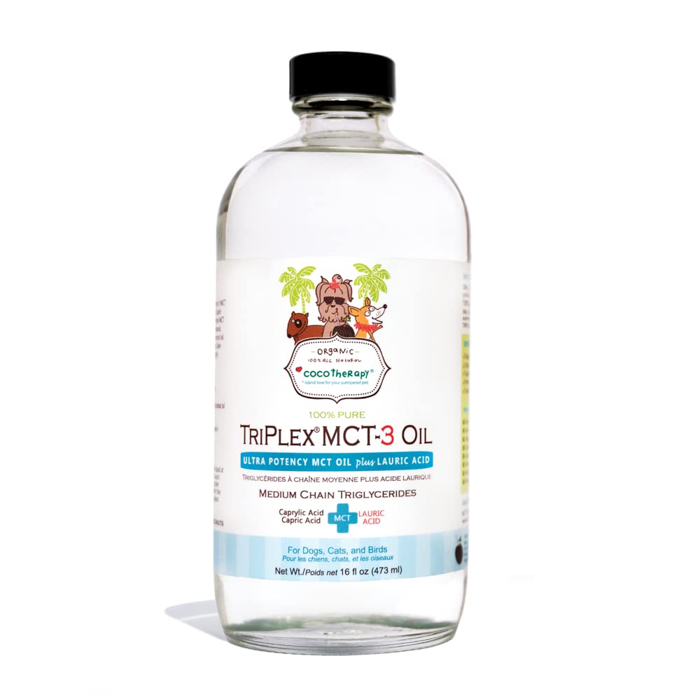 CocoTherapy TriPlex MCT-3 Oil 16 oz front view