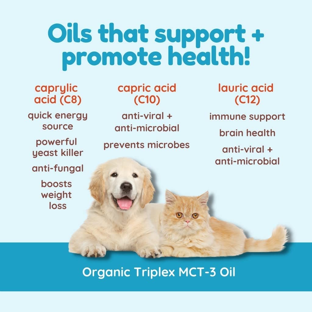 CocoTherapy TriPlex MCT-3 Oil in use with dog food