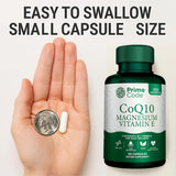 Code CoQ10 Supplement capsule close-up