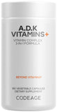 Codeage ADK Vitamins+ 180 capsules front view