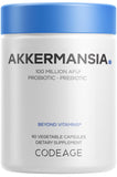 Codeage Akkermansia Probiotic & Prebiotic Supplement bottle front view