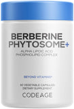 Codeage Berberine HCL 500mg supplement front view