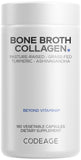 Codeage Bone Broth Collagen Capsules front view with packaging