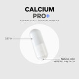 Codeage Calcium Pro+ Supplement back view with ingredient list