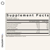 Codeage Calcium Pro+ Supplement side view showing capsule details