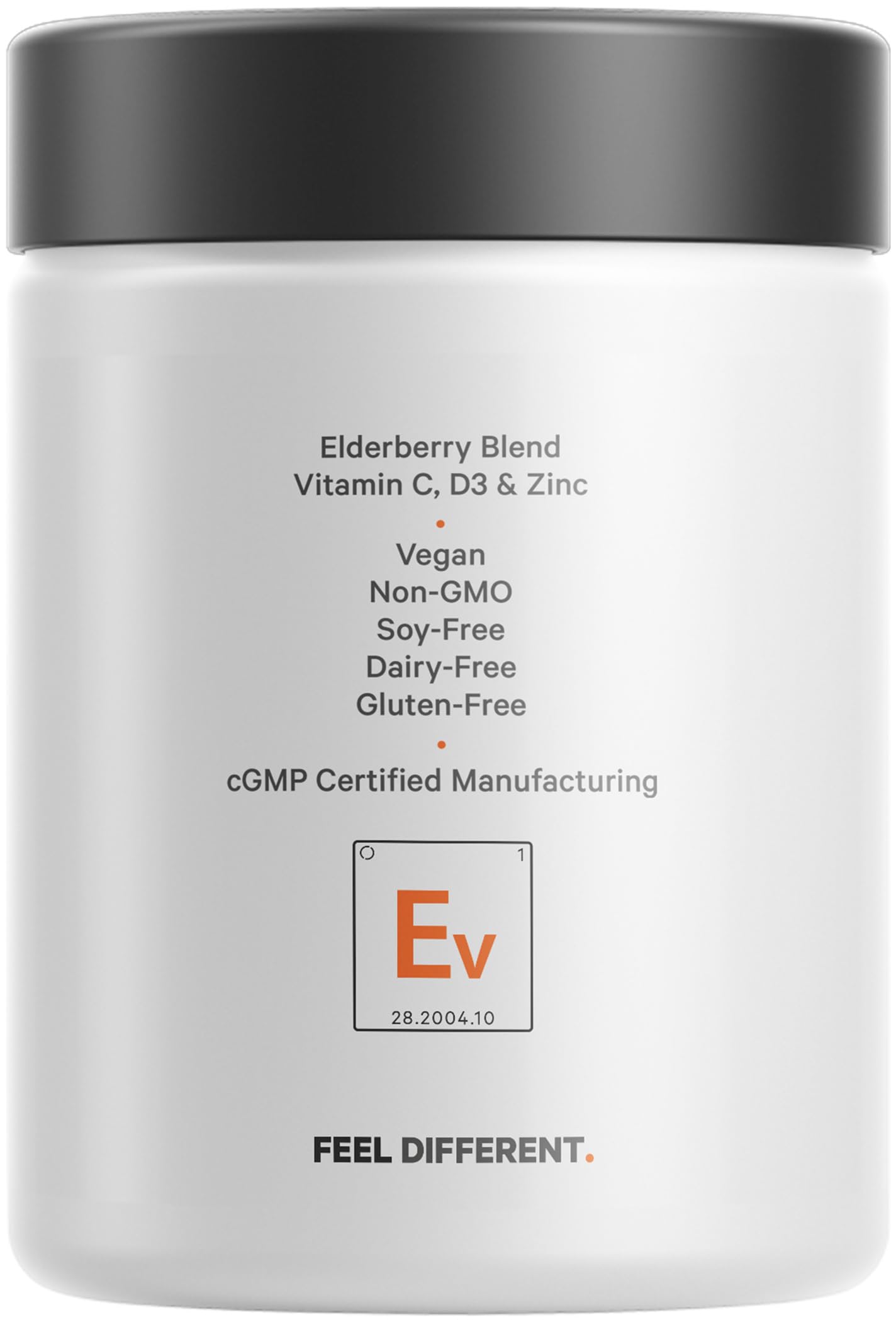 Codeage Elderberry Vitamins displayed with a glass of water
