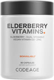 Codeage Elderberry Vitamins front view with packaging
