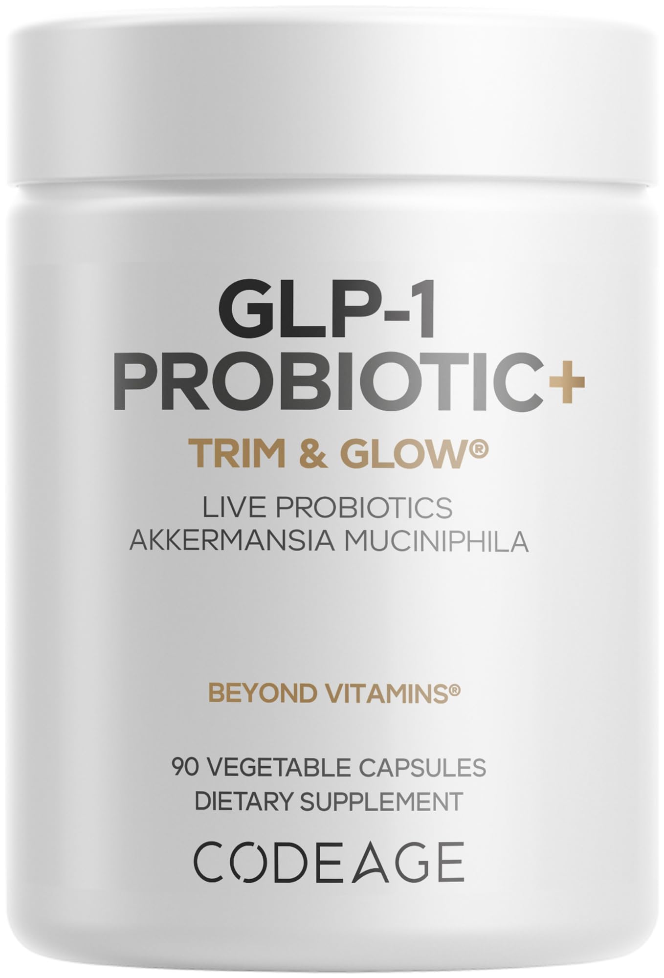 Codeage GLP-1 Probiotic+ 90 Capsules front view