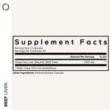 Codeage Grass-Fed Beef Liver Supplement 1500mg side view