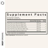 Codeage Grass-Fed Beef Organs Supplement capsules close-up
