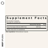 Codeage Grass-Fed Beef Spleen Supplement bottle side view