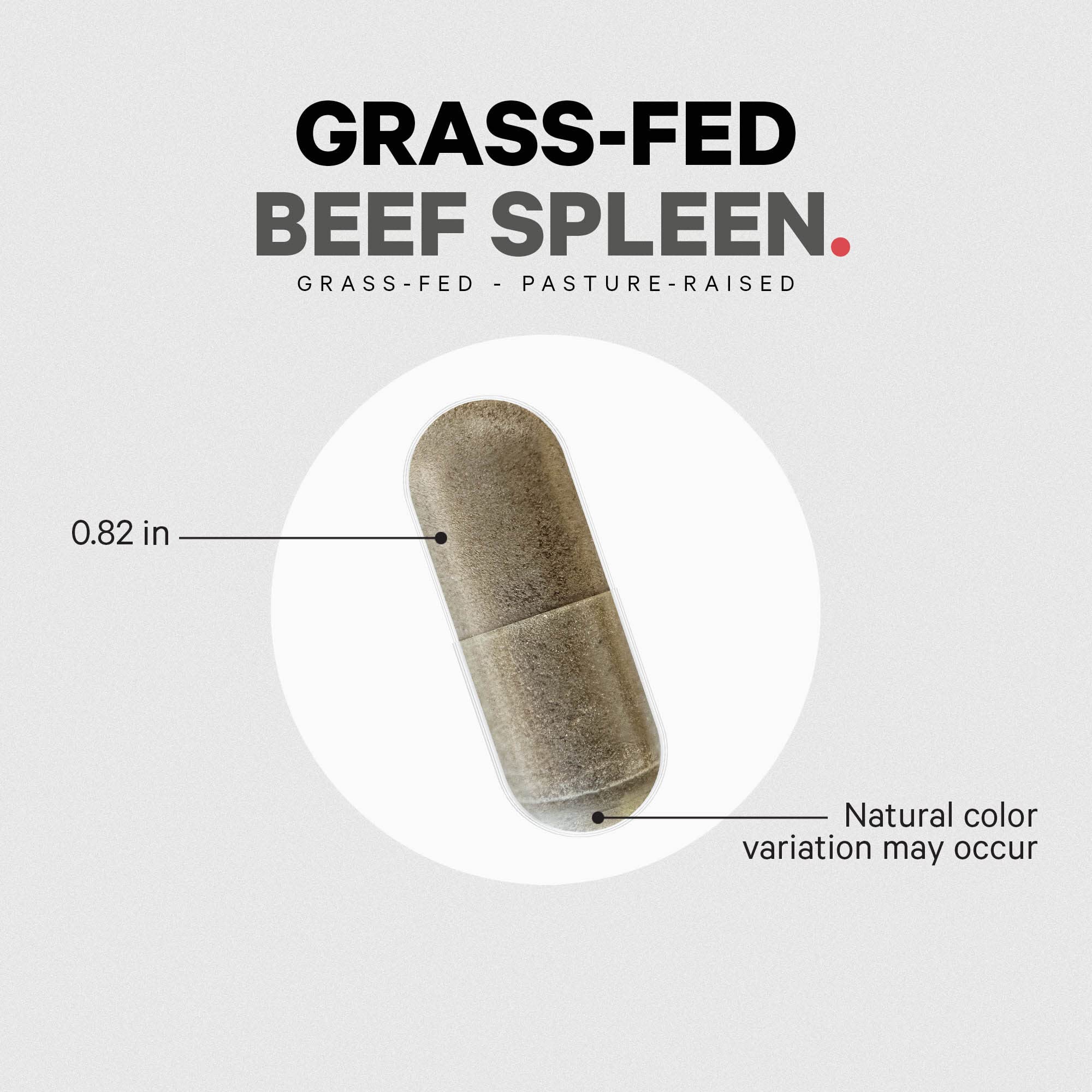 Codeage Grass-Fed Beef Spleen Supplement packaging details