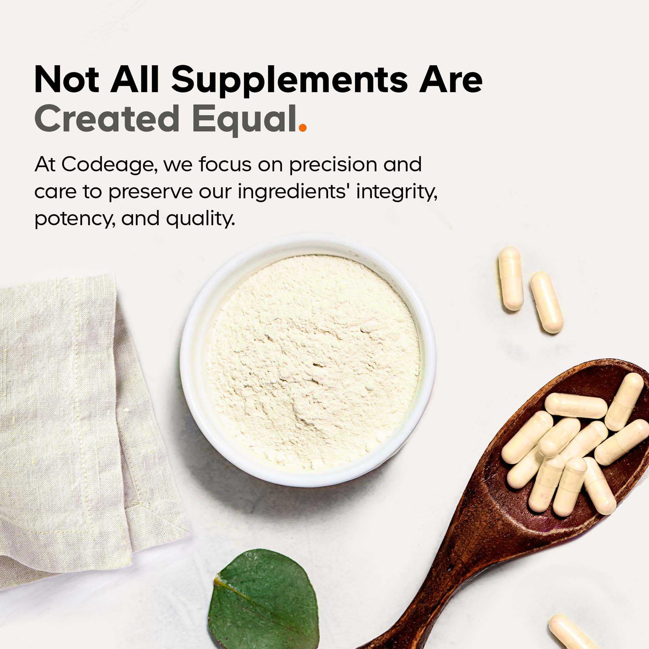 Codeage Grass-Fed Beef Thymus & Liver Supplement ingredients list