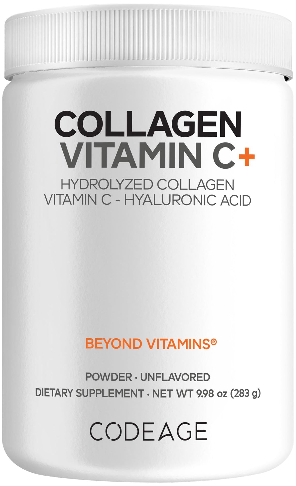 Codeage Hydrolyzed Collagen Peptides Powder front view