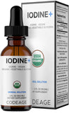 Codeage Iodine+ Organic Liquid Drops bottle front view