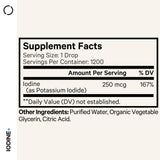 Codeage Iodine+ Organic Liquid Drops bottle side view