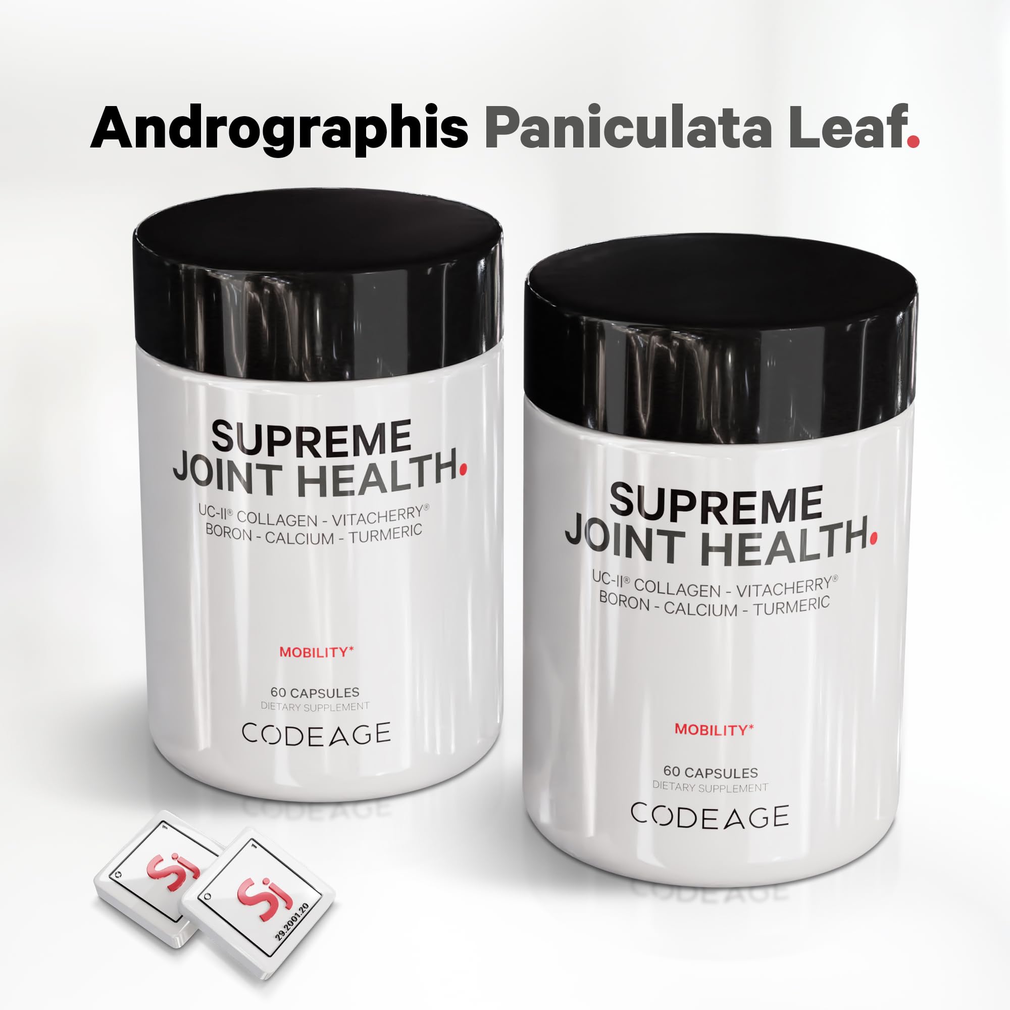 Codeage Joint Health Supplement capsule in hand