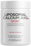 Codeage Liposomal Calcium AKG 60 capsules front view