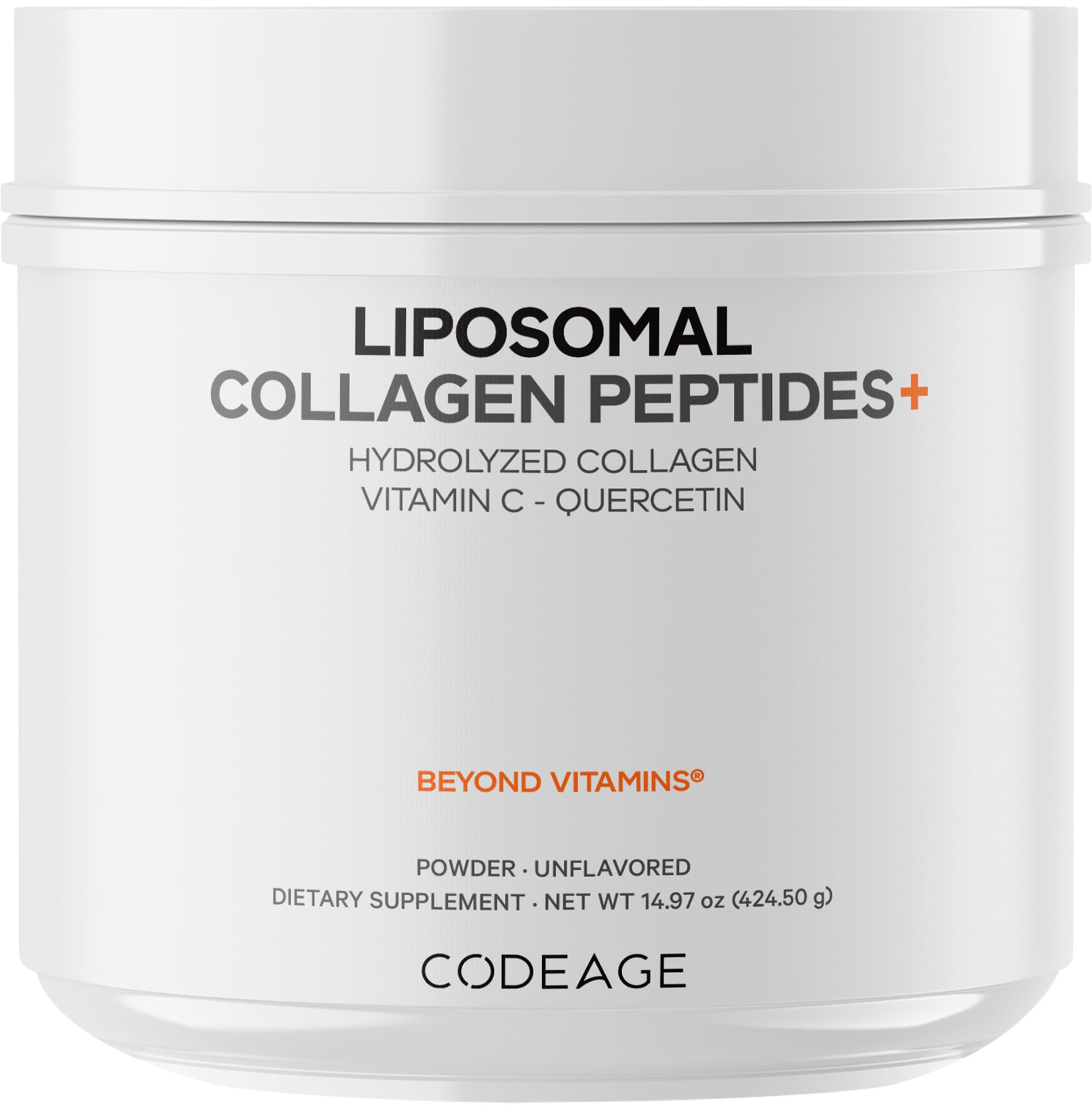 Codeage Liposomal Collagen Peptides 454g front view