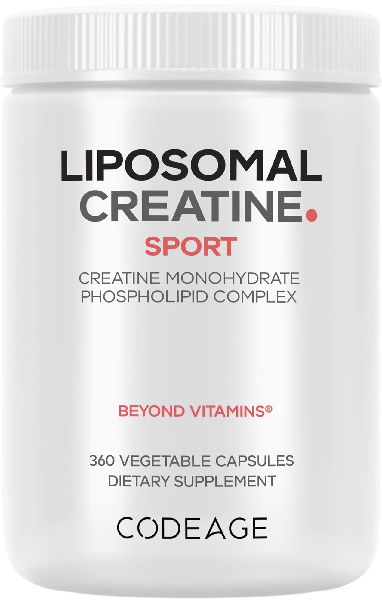 Codeage Liposomal Creatine Capsules bottle front view