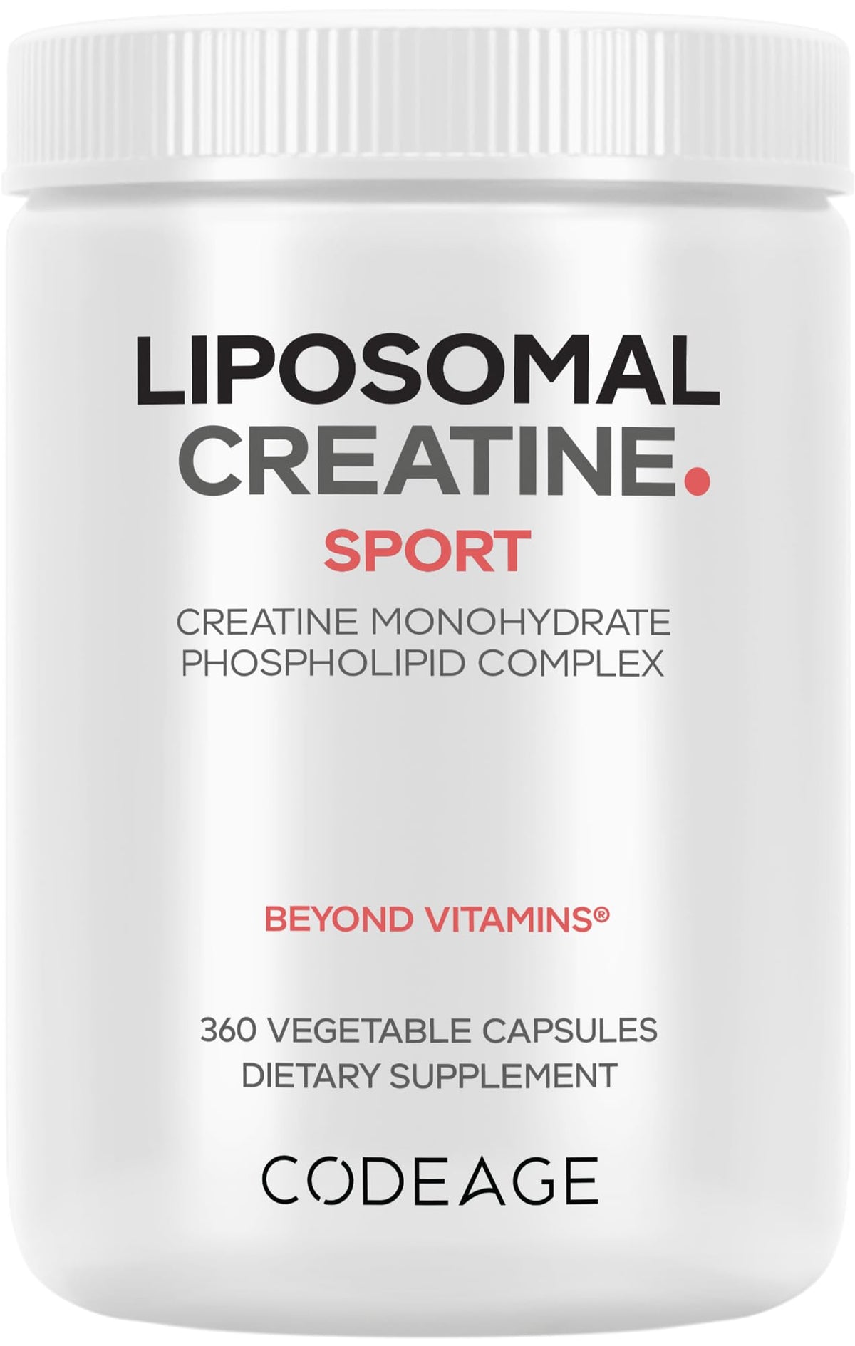 Codeage Liposomal Creatine Capsules bottle front view