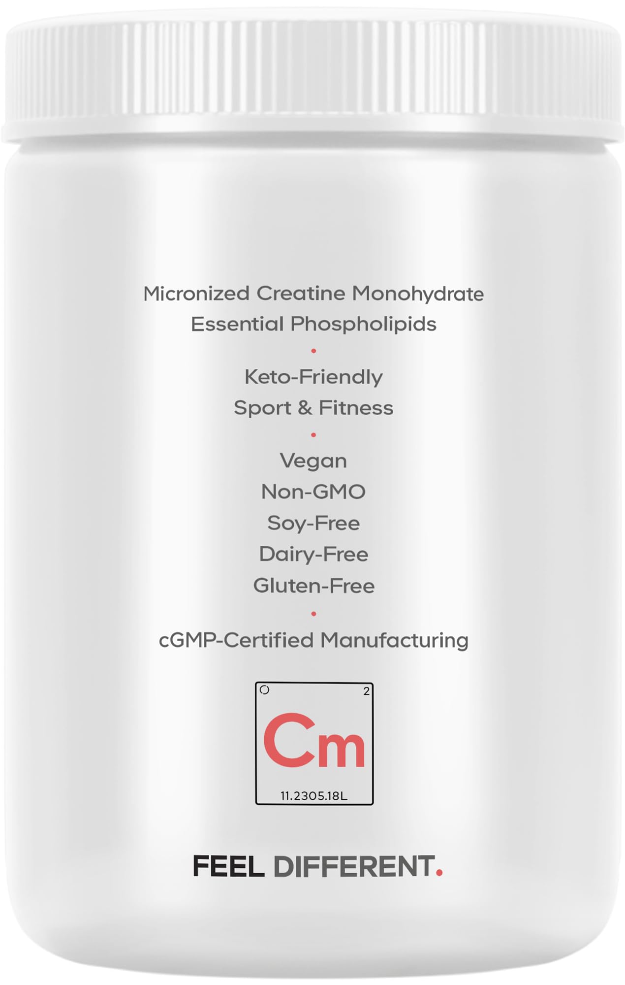 Codeage Liposomal Creatine Capsules bottle with a workout background