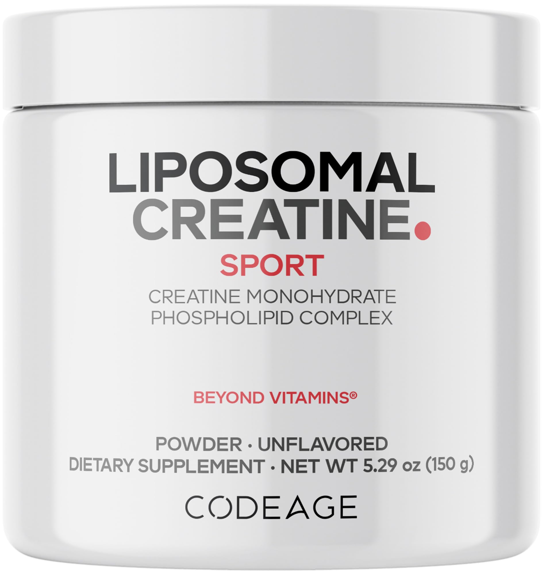 Codeage Liposomal Creatine Powder 5000mg front view