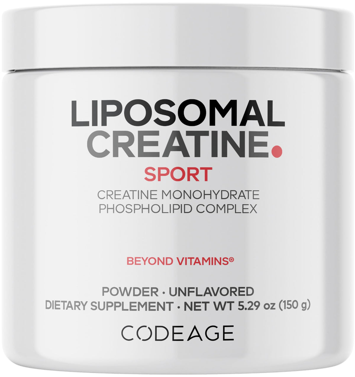 Codeage Liposomal Creatine Powder 5000mg front view
