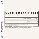 Codeage Liposomal Creatine Powder 5000mg packaging