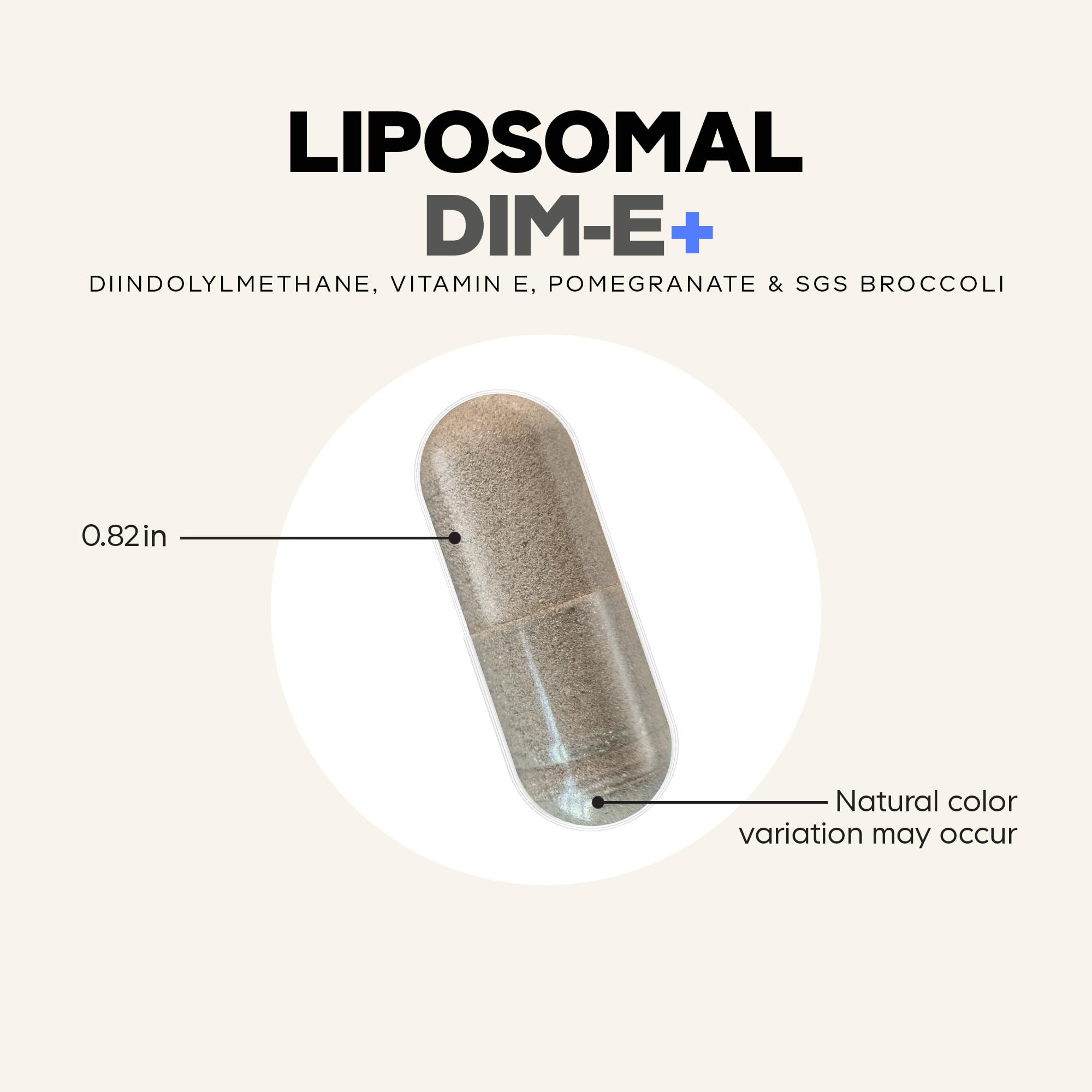 Codeage Liposomal DIM-E+ supplement bottle back view