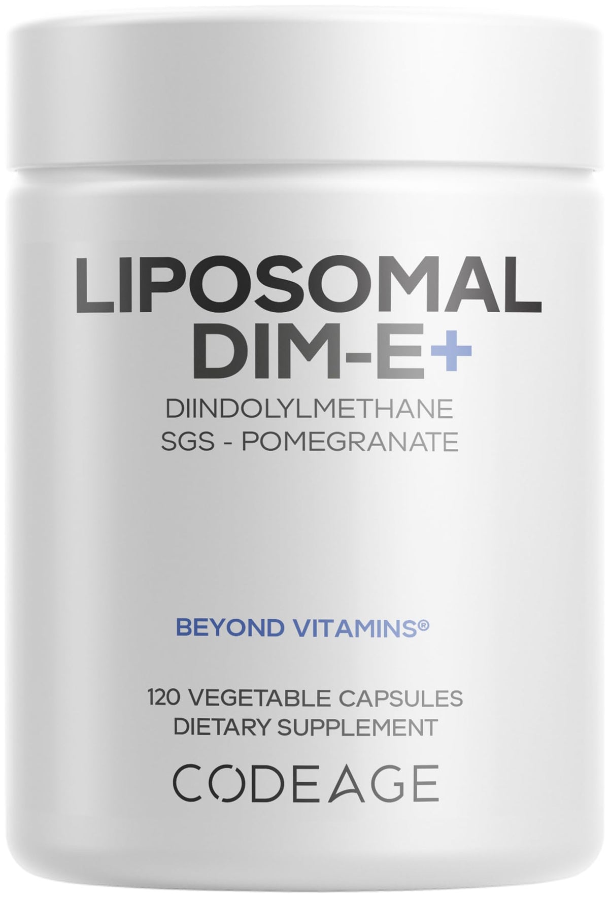 Codeage Liposomal DIM-E+ supplement bottle front view