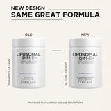 Codeage Liposomal DIM-E+ supplement bottle side view