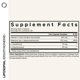 Codeage Liposomal Ergothioneine+ supplement capsules close-up