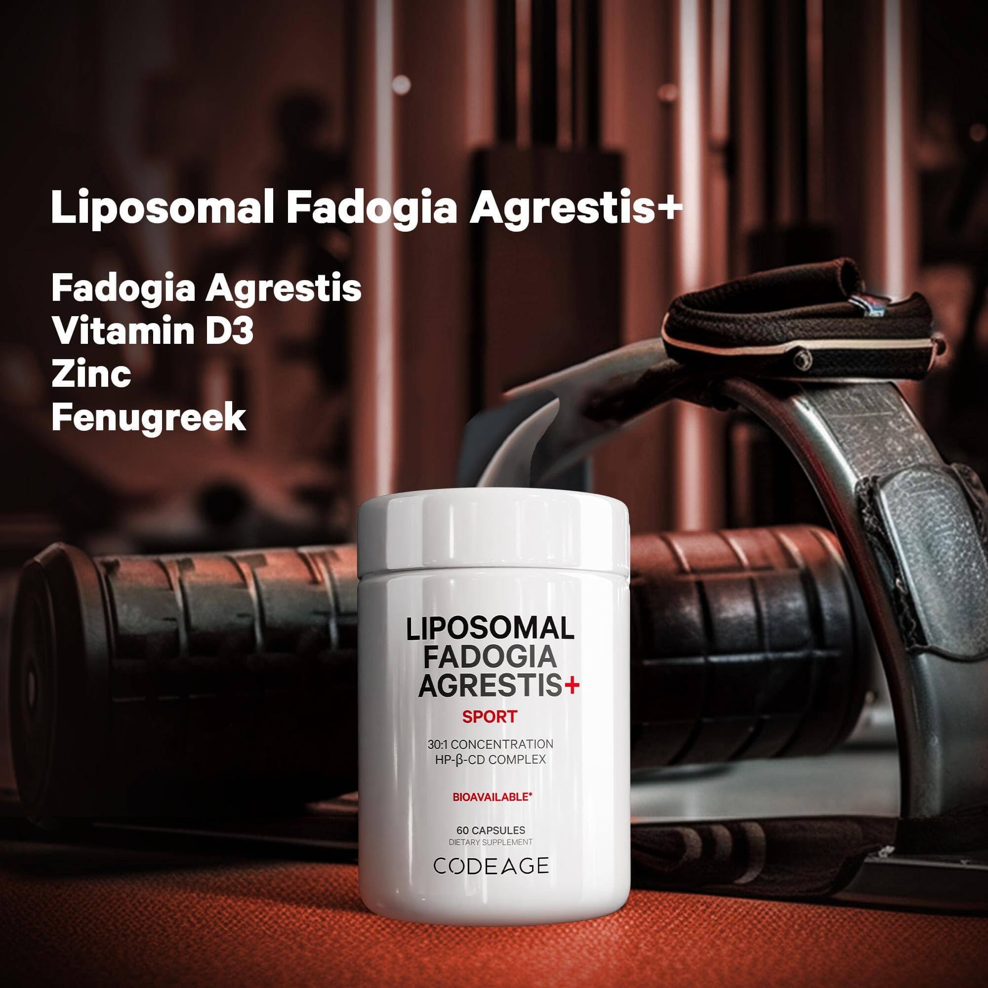 Codeage Liposomal Fadogia Agrestis supplement bottle side view