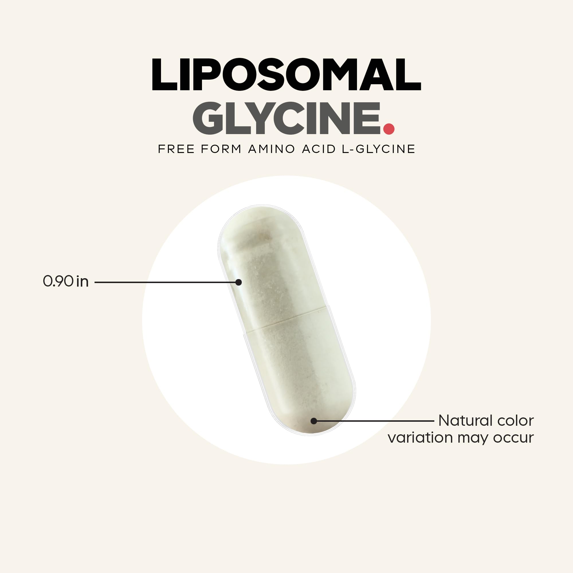 Codeage Liposomal Glycine+ capsules with a glass of water