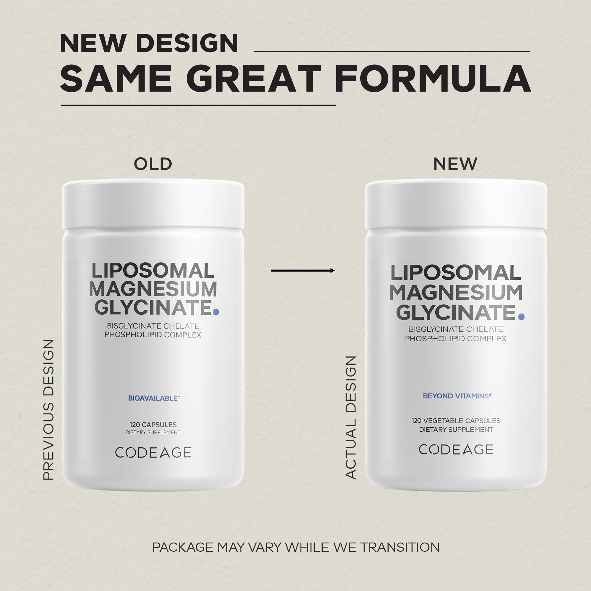 Codeage Liposomal Magnesium Glycinate 350mg capsule close-up