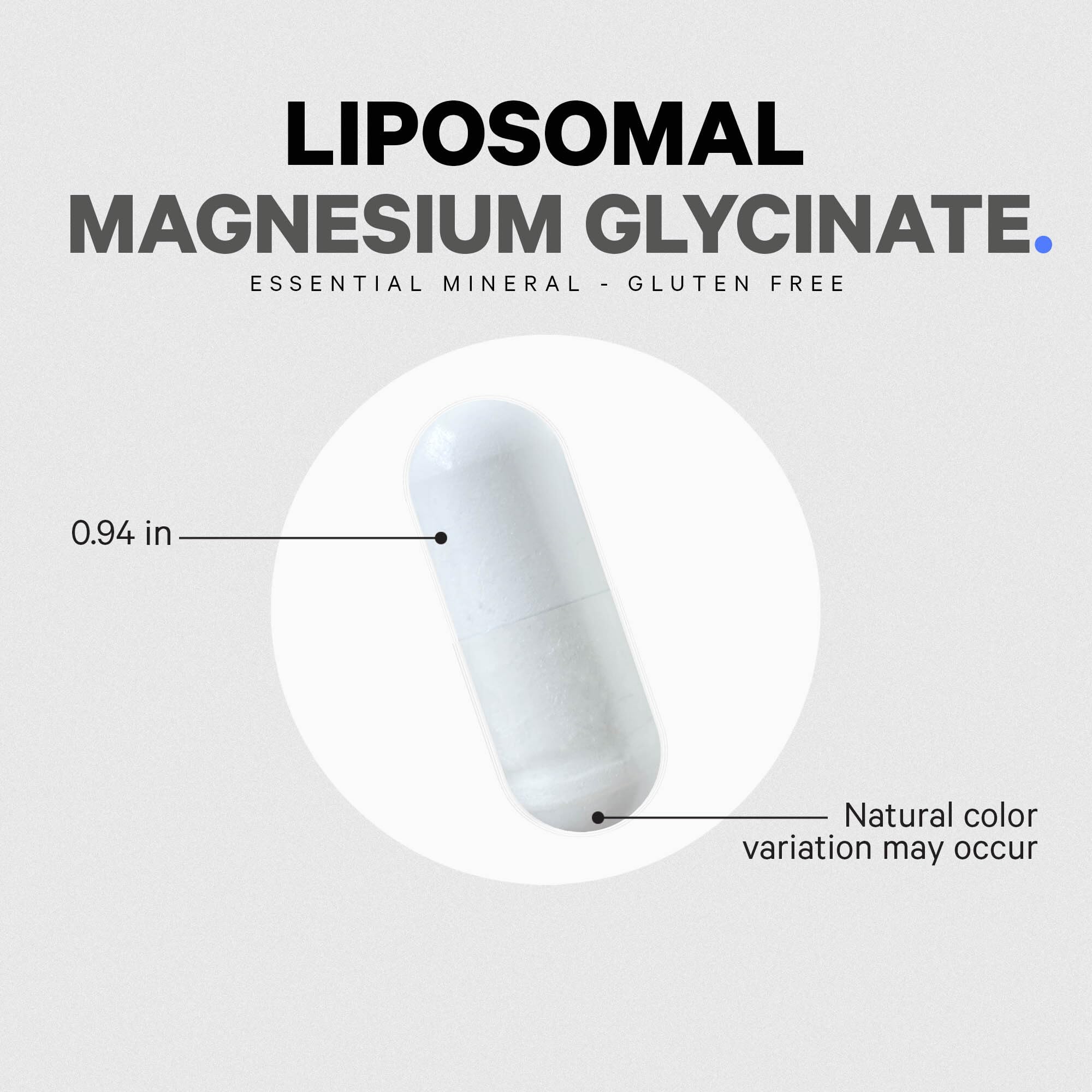 Codeage Liposomal Magnesium Glycinate capsules in a hand