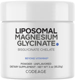 Codeage Liposomal Magnesium Glycinate Powder front view packaging