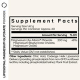 Codeage Liposomal Magnesium Glycinate Powder scoop with powder
