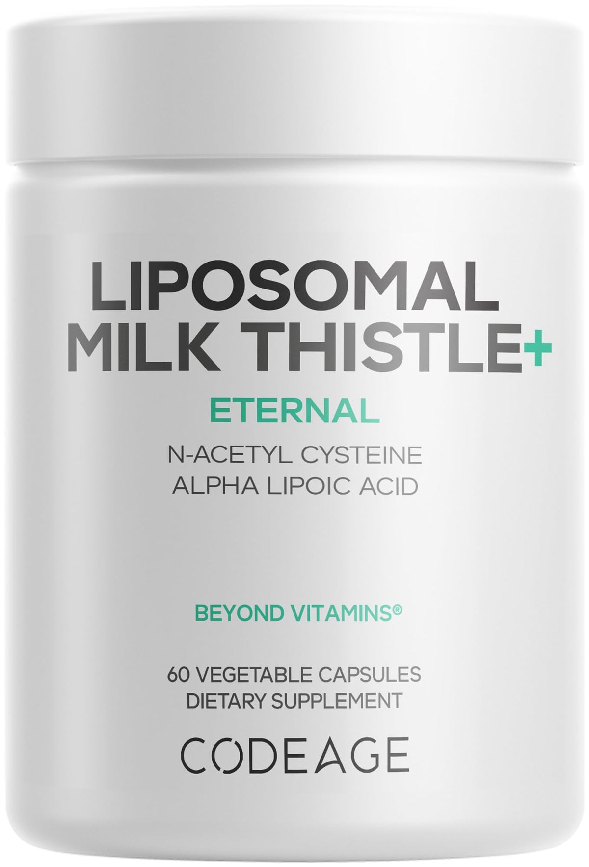 Codeage Liposomal Milk Thistle+ Supplement bottle front view