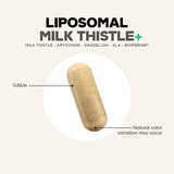 Codeage Liposomal Milk Thistle+ Supplement with a plant background