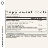 Codeage Liposomal Moringa+ Supplement bottle side view