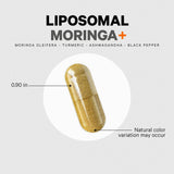 Codeage Liposomal Moringa+ Supplement with lifestyle background