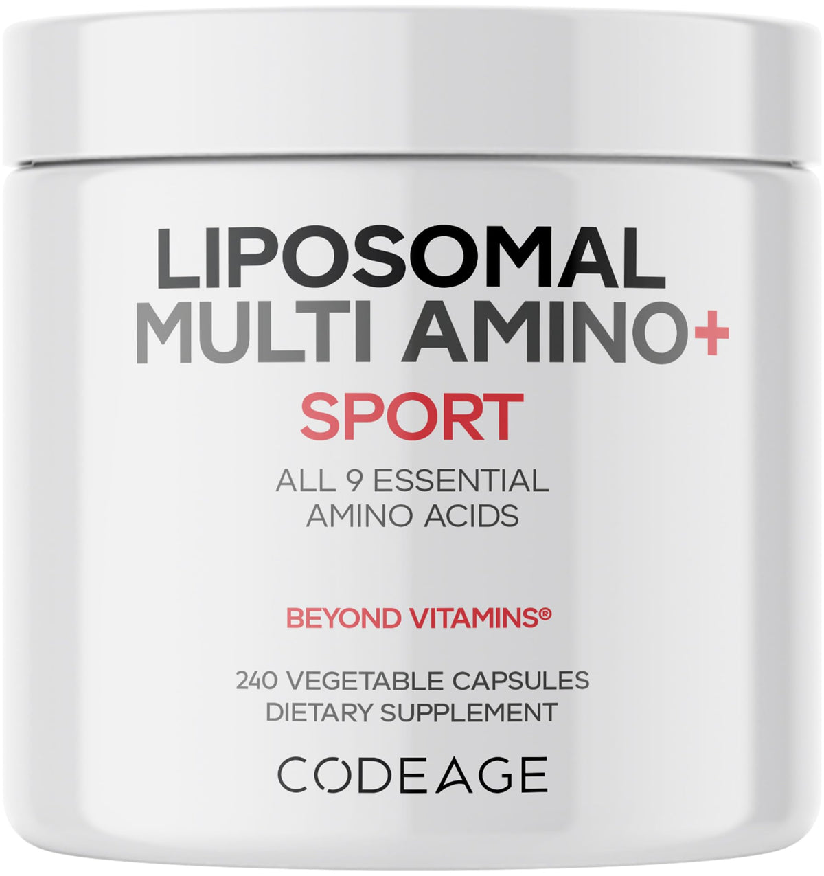 Codeage Liposomal Multi Amino+ BCAA Supplement bottle front view