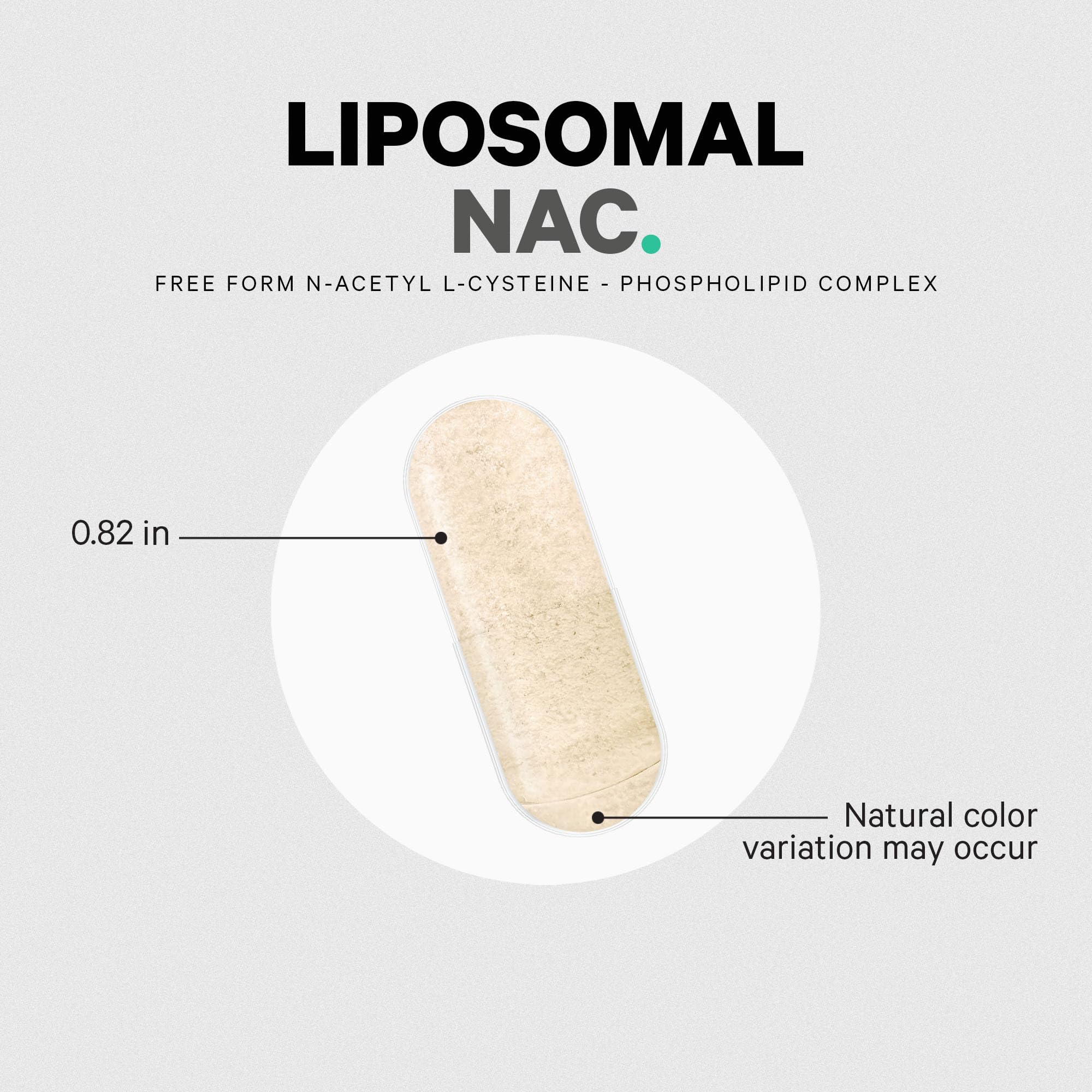 Codeage Liposomal NAC capsules with a glass of water