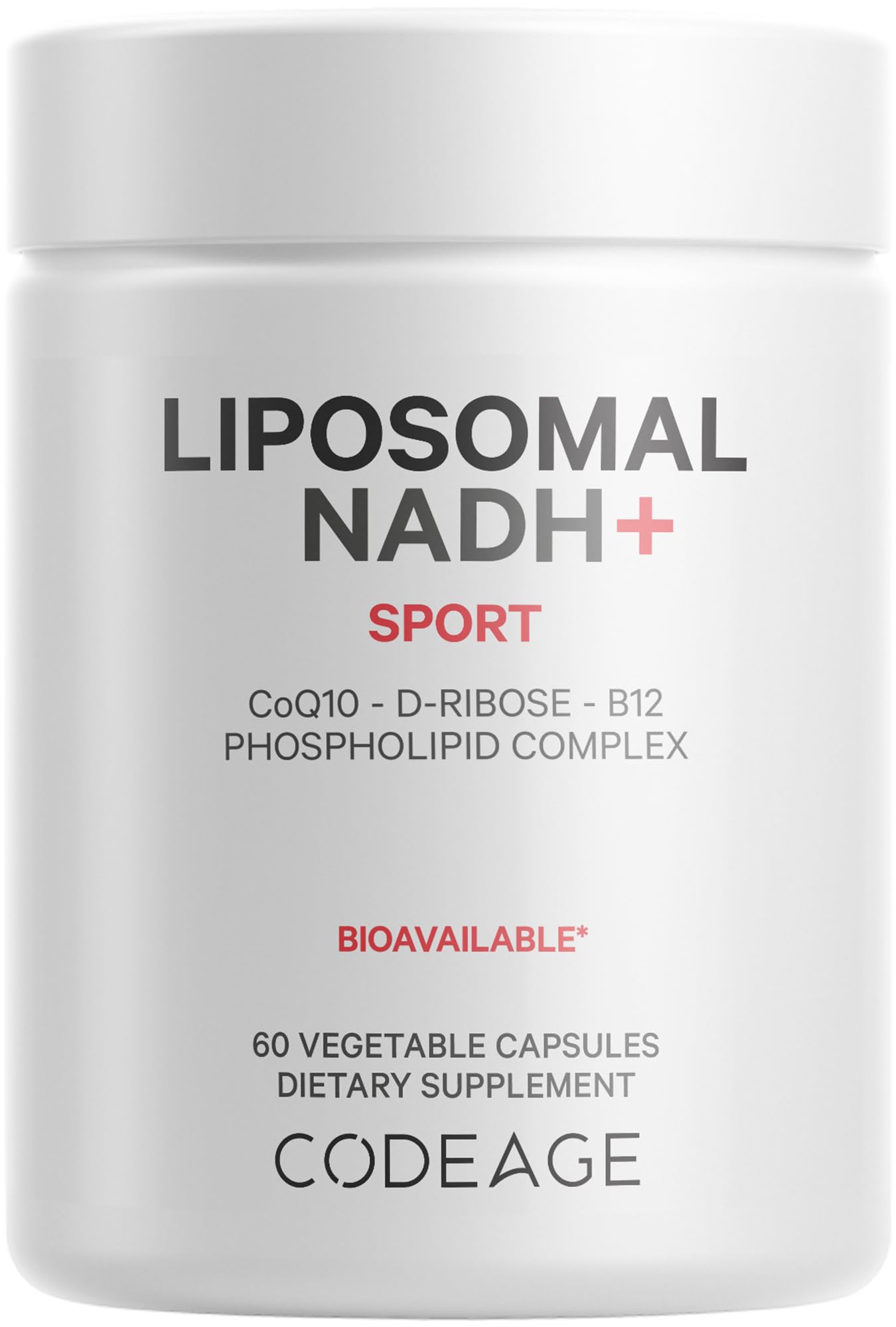 Codeage Liposomal NADH+ Supplement bottle front view